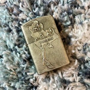 VTG 1960s Thailand silvertone Zippo-style